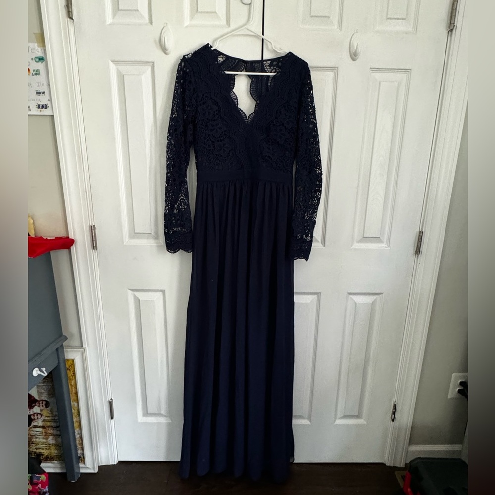 Lulu Lace Navy Dress - NWT